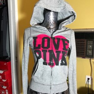 Love pink hoodie